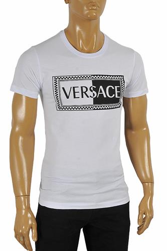VERSACE men's cotton t-shirt with print 111 - Click Image to Close