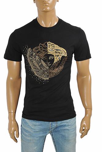 VERSACE men's t-shirt with front medusa print 114 - Click Image to Close